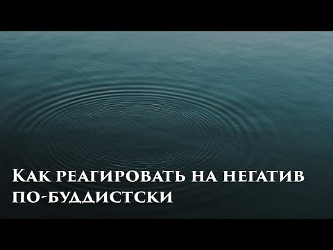 Видео: Как реагировать на негатив других людей по-буддистски. Как справится с негативом. Практика Буддизма.