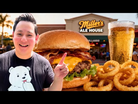 Видео: Любимая сеть ресторанов Америки?! Обзор Miller’s Ale House 😳🍔