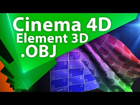 Видео: Экспорт анимации 3D моделей через OBJ формат для плагина Element 3D в After Effects - AEplug 126
