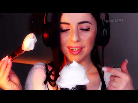 Видео: АСМР / ASMR ПЕНА для бритья МИКРОФОН Blue Yeti