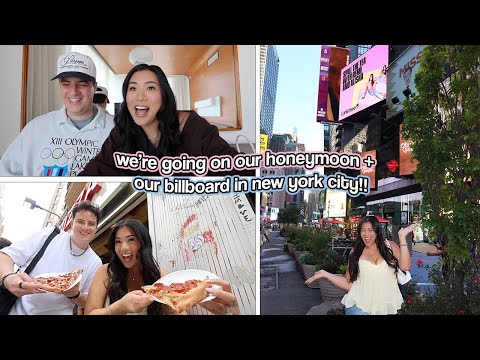 Видео: НАШИ ПЛАНЫ НА МЕДОВЫЙ МЕСЯЦ + Рекламный щит на Таймс-сквер!!