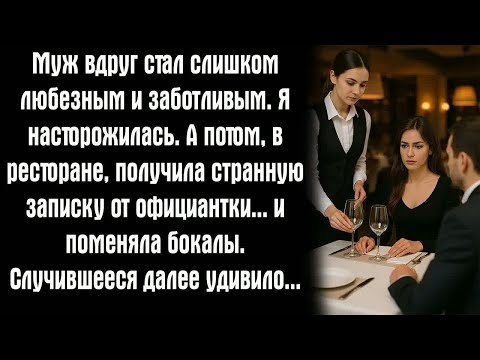 Видео: Муж вдруг стал слишком любезным и заботливым. Я насторожилась. А потом, в ресторане, получила...