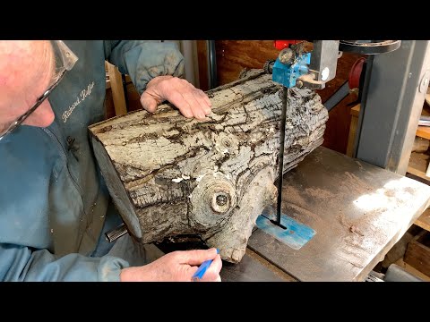 Видео: Ричард Раффан превращает бревно ореха в четыре бездефектные заготовки для чаш.