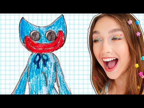 Видео: СТРАННЫЕ РИСУНКИ 🤣 ХАГГИ ВАГГИ ЖМЫХНУЛО (Рисую что напишут подписчики)