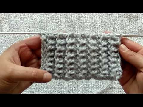 Видео: Американская резинка, вязание спицами