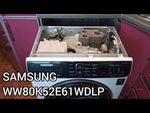 Видео: Обзор стиральной машины SAMSUNG WW80K52E61WDLP 8kg