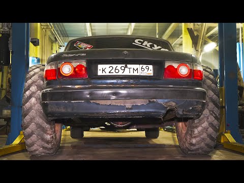 Видео: Волга + 500% к проходимости! Установка моста и колёс от грузовика. Тюнинг  ГАЗ 31105.