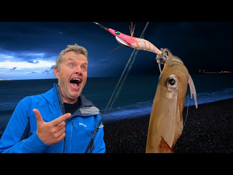 Видео: Я впервые попробовал ловить кальмаров… Оказалось, они очень вкусные!