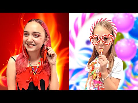 Видео: СЛАДКИЙ ПРОТИВ ОСТРОГО! Амелька vs Подруги!