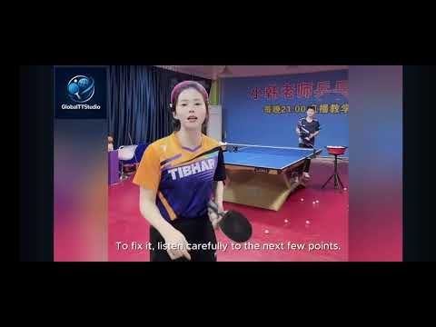 Видео: Сяо Хань. Топспин справа: широкий vs компактный замах, точка контакта с мячом. 