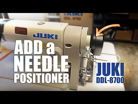 Видео: Добавьте позиционер иглы к вашей машине Juki DDL-8700