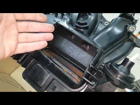 Видео: Prado 120. Распил впускного коллектора. Заслонка изменения геометрии и винты крепления.