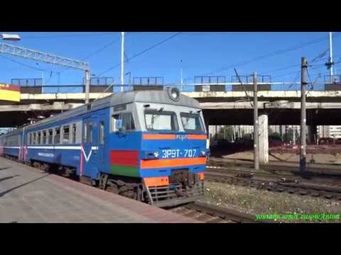 Видео: ER9 przejazd przez Mińsk / ЭР9 Проезд через Минск