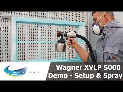 Видео: Демонстрация Wagner XVLP 5000 FinishControl — настройка и распыление