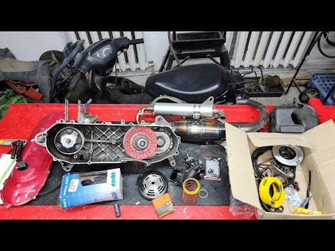 Видео: Распаковка с Артуром - тюнинг двигатель Yamaha BWS
