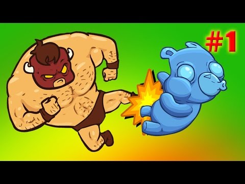 Видео: ПЛЮЩИМ ЗЛОБНЫХ ЖЕЛЕЙНЫХ МИШЕК в весёлой мультяшной игре Burrito Bison
