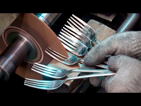 Видео: Корейская вилочная фабрика, изготовленная мастерами с 50-летней историей