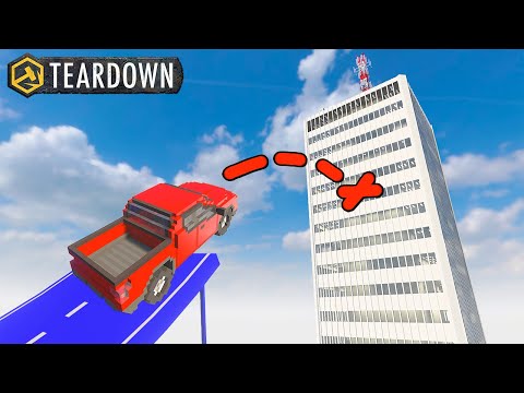 Видео: Что будет если НА МАШИНЕ ПРЫГНУТЬ В ЗДАНИЕ? - Teardown