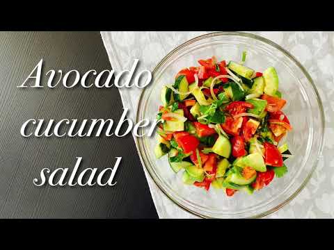Видео: Маш амттай болдог авокадо, өргөст хэмхийн салад, Кэто жор /Keto salad, Avocado cucumber salad/