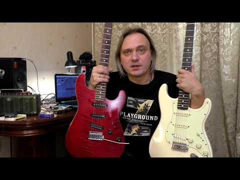 Видео: Обзор на диване - Lobanov guitars - Red Super Strat
