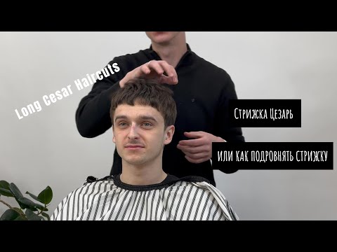 Видео: ✅ Как просто подровнять стрижку ножницами  |  Удлиненный цезарь