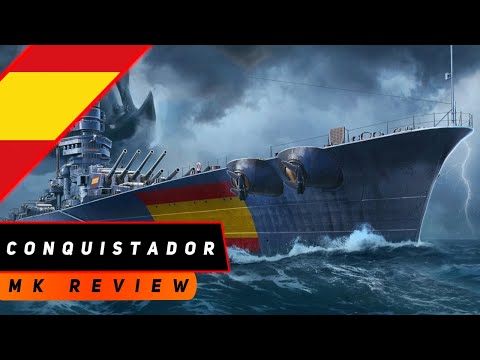 Видео: ЛИНКОР CONQUISTADOR! ИСПАААААААААААНЦЫ МИР КОРАБЛЕЙ