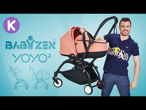 Видео: Babyzen YOYO² - коляска для путешествий. Легкая прогулочная коляска, люлька YOYO Bassinet 2 в 1