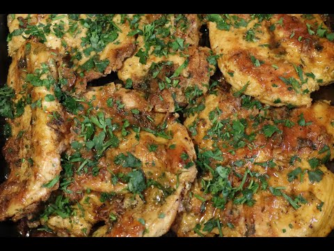 Видео: Вкусная курица с соусом из подливки в чугунной сковороде !!!