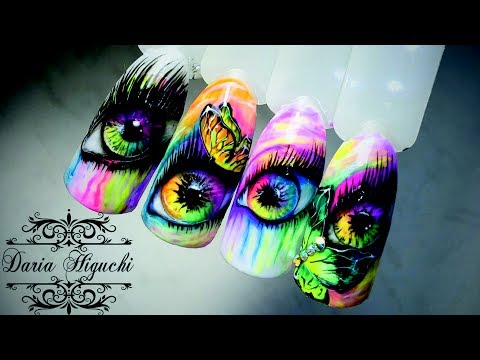 Видео: Art Дизайн Ногтей!!! Яркие Глаза!!!