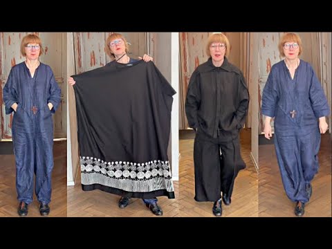 Видео: Образы для женщин элегантного возраста Интеллектуальный стиль Платья Комбинезоны Брюки Юбки