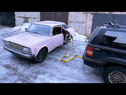 Видео: РАЗОРВАЛИ ГНИЛУЮ ЖИГУ НА КУСКИ С ПОМОЩЬЮ СТРОПЫ и МОЩНОГО V8!