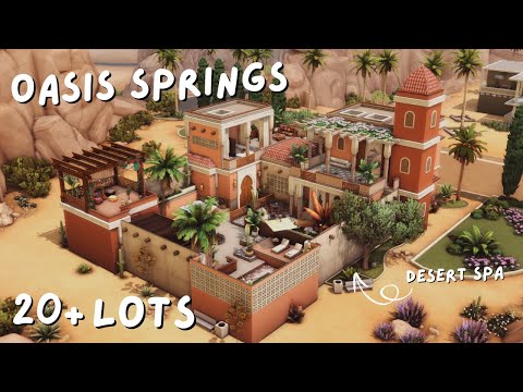 Видео: Обязательные участки для Оазис Спрингс | Рекомендации по участкам для Sims 4 без CC