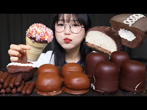 Видео: Сладкий шоколадный десерт🍫Mukbang ASMR