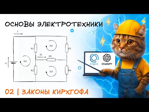 Видео: Основы электротехники. 2. Законы Кирхгофа. Линейные цепи постоянного тока