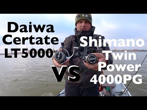 Видео: Daiwa Certate LT5000D VS Shimano 15 Twin Power 4000PG +зачетный судак в конце видео!!