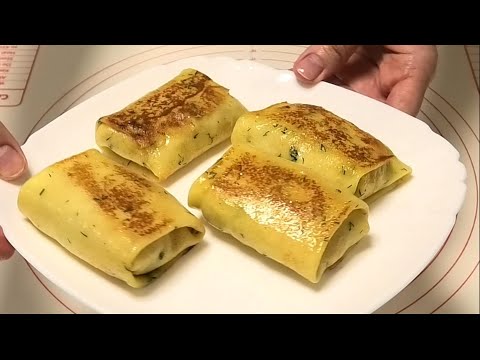 Видео: Блинчики с мясом и сыром/Сrepes with meat and cheese