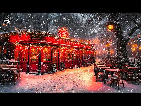 Видео: Музыка зимнего кафе ❄️ Снежная атмосфера с зимним кофейным джазом для позитивного настроения ⛄