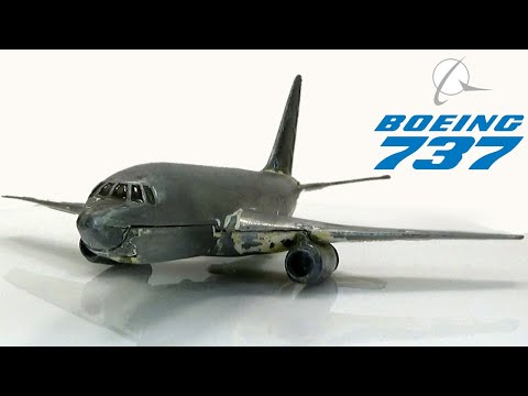 Видео: Боинг 737. Полный ремонт. Dinky Toys модель № 717. Год выпуска: 1970.