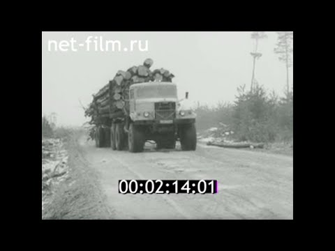 Видео: 1986г. леспромхоз Комсомольский. Попов П.В.  Ханты- Мансийский округ.