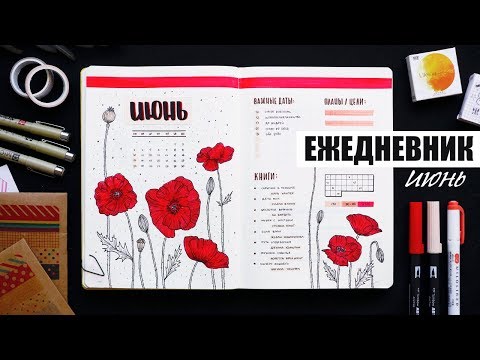 Видео: BULLET JOURNAL 🖍 ИЮНЬ |  КАК Я ВЕДУ ЕЖЕДНЕВНИК? 📖 Оформление и планирование ежедневника