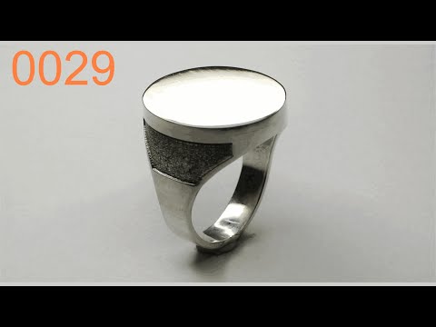 Видео: Ювелирка 0029 - Круглая мужская печатка на лазерном станке