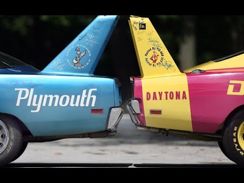 Видео: Крылатые воины NASCAR: Dodge Charger Daytona и Plymouth Superbird