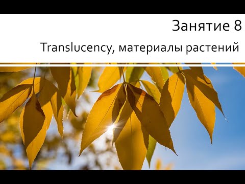 Видео: Занятие 8 Translucency, материалы растений