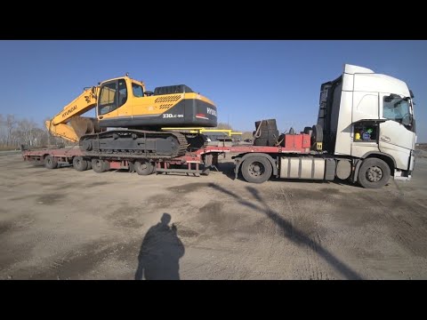 Видео: КАК КРЕПИТЬ ЭКСКАВАТОР ⁉️ ПОМОЩЬ НА ДОРОГЕ👍#трал #негабарит