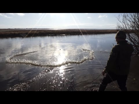 Видео: Рыбалка на паук подъёмник. Нашли клевое место.