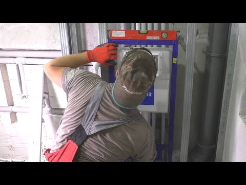 Видео: Ремонт ванной Трубы в стене Инсталляция Cersanit СТРОИМ ДЛЯ СЕБЯ
