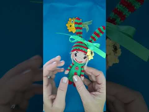 Видео: 44.Вязание амигуруми."Елочная амигрушка".Часть 2.