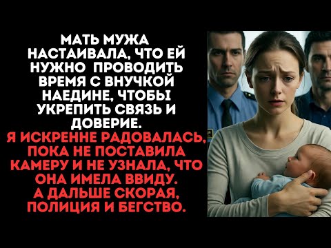 Видео: Свекровь много времени уделяла внучке, я радовалась, пока не поставила камеру.Дальше Скорая, полиция