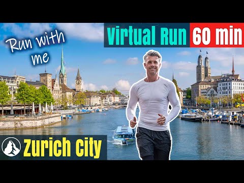 Видео: 2022 Zurich City Alpen Wunderland | Видео бега для беговой дорожки | Виртуальный забег #32 Швейцария