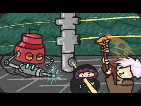 Видео: Сошли с ума и тыкаем металлического БОССА копьями - Grounded #3